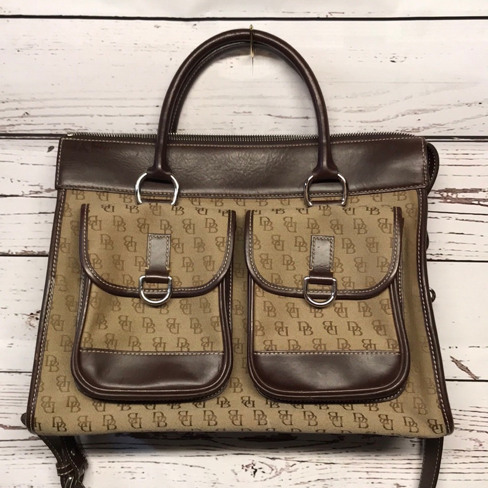 Dooney & Bourke Double Pocket Tote Bag